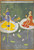 Mankot Krishna e Tadha trono Figurativo cm86X59 Immagine su CARTA TELA PANNELLO CORNICE Verticale