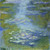 Monet Claude Ninfee Costiero cm70X70 Immagine su CARTA TELA PANNELLO CORNICE Quadrata