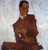 Schiele Egon Ritratto di Arthur Roessler museo cm73X68 Immagine su CARTA TELA PANNELLO CORNICE Verticale