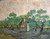 Van Gogh Vincent Donne raccolta delle olive Paesaggio cm68X89 Immagine su CARTA TELA PANNELLO CORNICE Orizzontale