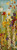 Martin Jill merriment II Floreale cm164X54 Immagine su CARTA TELA PANNELLO CORNICE Verticale