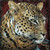 Arietti Fabienne Ritratto di leopardo Animali cm80X80 Immagine su CARTA TELA PANNELLO CORNICE Quadrata