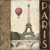Stampa su tela Poster Fabiano Marco Skyline della città Parigi Piazza Vintage Tradizionale Quadrata