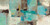 Stampa su tela Poster Vassileva Silvia Riflessi verde acqua e acqua v2 Astratto Orizzontale