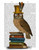 Stampa su tela Poster Fab Funky Gufo Sui Libri Animali e natura Verticale