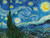 Stampa su tela Poster Van Gogh Vincent La notte stellata Paesaggio Orizzontale