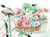 Stampa su tela Poster Studio Rofino Bicicletta del mercato dei fiori Floreale Orizzontale