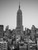 Stampa su tela Poster Frank Assaf Empire State Building con lo skyline di New York City Manhattan con grattacieli Architettura Verticale