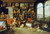 Stampa su tela Poster School of Antwerp Una personificazione e allegoria della vista Decorativo Orizzontale