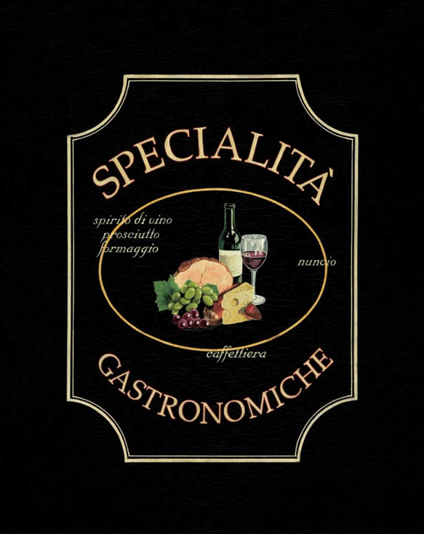 Jones Catherine Specialita Gastronomiche Cibo cm98X78 Immagine su CARTA TELA PANNELLO CORNICE Verticale