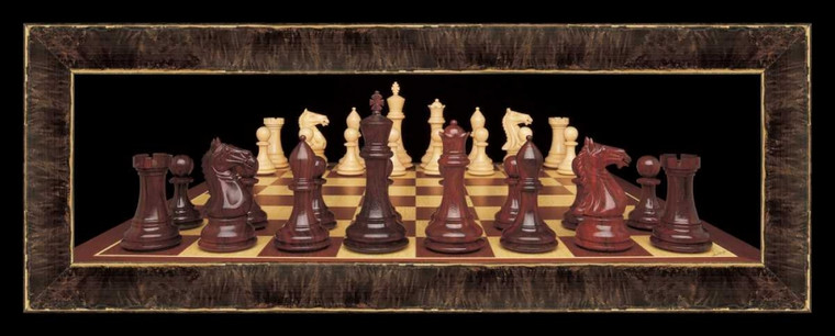 Pela Chess II Giochi e Sport cm41X107 Immagine su CARTA TELA PANNELLO CORNICE Orizzontale