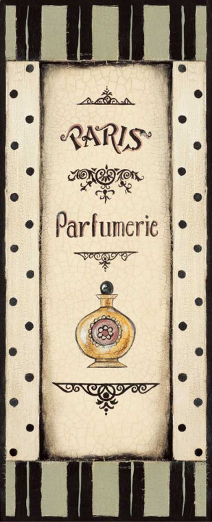Poloson Kimberly Bottiglia di profumo francese del paese cm107X43 Immagine su CARTA TELA PANNELLO CORNICE Verticale