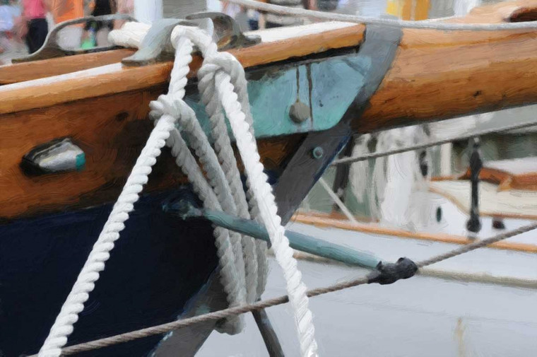 Foschino Suzanne Barca a vela Lines Costiero cm43X64 Immagine su CARTA TELA PANNELLO CORNICE Orizzontale