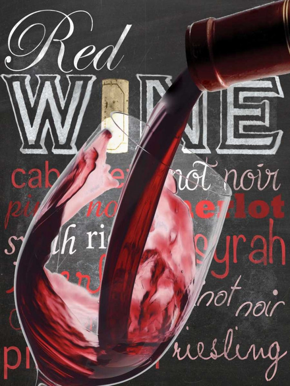 Gibbons Lauren Bicchiere di vino Cucina cm111X84 Immagine su CARTA TELA PANNELLO CORNICE Verticale
