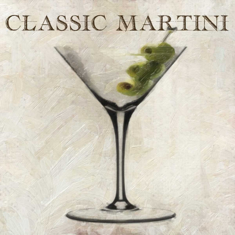 Greene Taylor Martini classico Sprirts cm54X54 Immagine su CARTA TELA PANNELLO CORNICE Quadrata