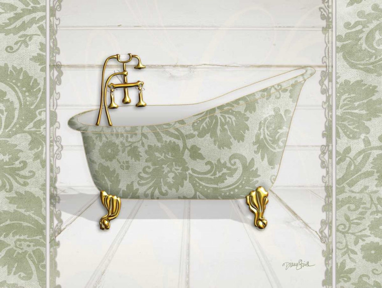 Stimson Diane Damasco idromassaggio 1 Bagno cm54X73 Immagine su CARTA TELA PANNELLO CORNICE Orizzontale