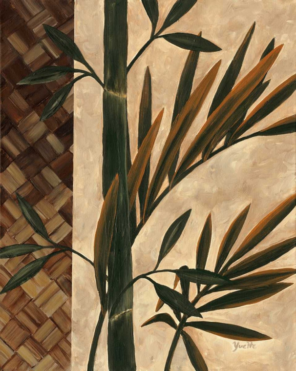 St. Amant Yvette Palm Breeze Tropicale cm89X70 Immagine su CARTA TELA PANNELLO CORNICE Verticale