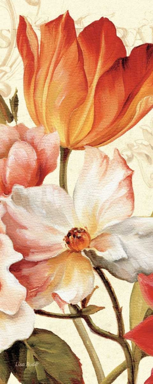 Audit Lisa Poesie Florale Panel I Floreale cm91X36 Immagine su CARTA TELA PANNELLO CORNICE Verticale