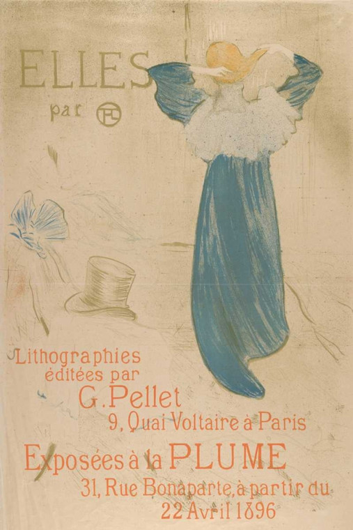 De Toulouse Lautrec Henri Essi (manifesto per 1896 mostra presso La Plume) Moda cm109X73 Immagine su CARTA TELA PANNELLO CORNICE Verticale