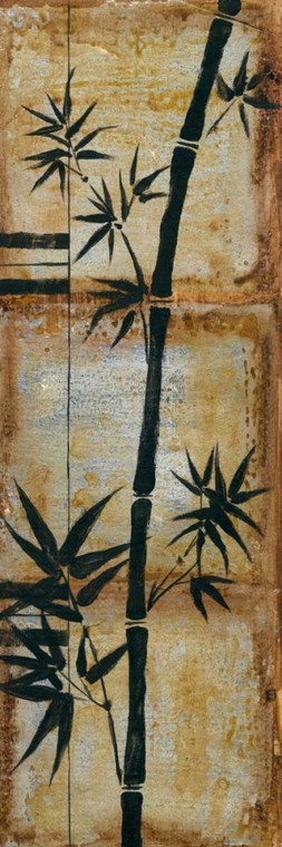 Goldberger Jennifer Patinaed Bamboo II Costiero cm164X54 Immagine su CARTA TELA PANNELLO CORNICE Verticale