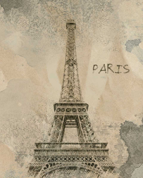 Orlov Irena ricordando Paris Viaggio cm91X73 Immagine su CARTA TELA PANNELLO CORNICE Verticale