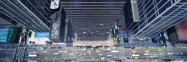 Berenholtz Richard Midtown Manhattan posti cm68X210 Immagine su CARTA TELA PANNELLO CORNICE Orizzontale