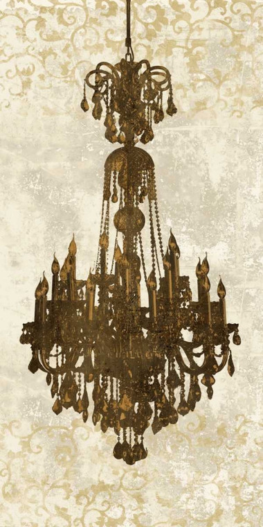 Dellal Remy Pannello Chandelier II francese del paese cm171X84 Immagine su CARTA TELA PANNELLO CORNICE Verticale