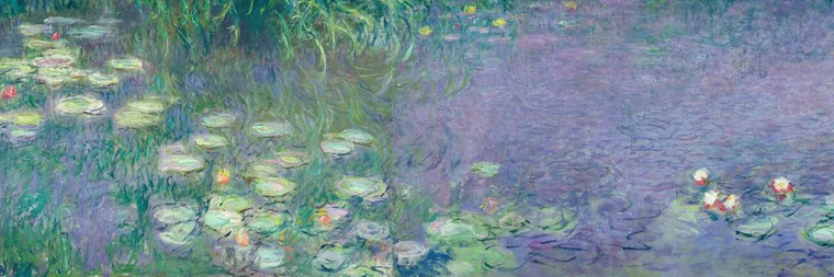 Monet Claude mattina I Paesaggio cm68X210 Immagine su CARTA TELA PANNELLO CORNICE Orizzontale