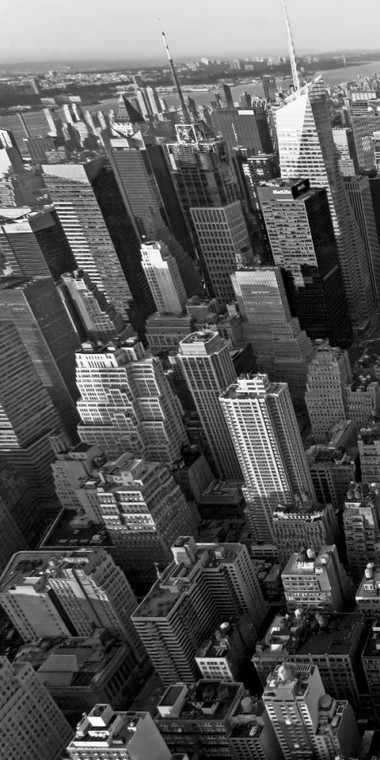 Ratsenskiy Vadim Grattacieli di Manhattan I fotografia cm171X84 Immagine su CARTA TELA PANNELLO CORNICE Verticale