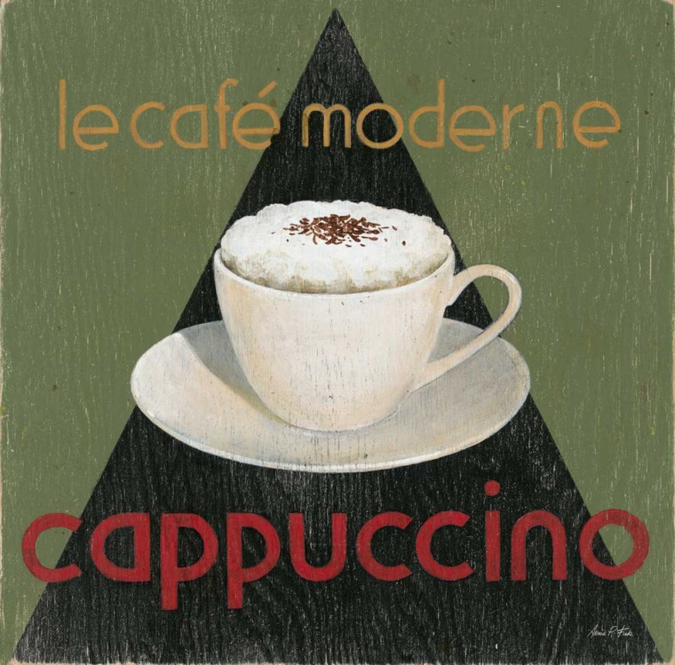 Fisk Arnie Modern Cafe Cappuccino Cucina cm74X74 Immagine su CARTA TELA PANNELLO CORNICE Quadrata