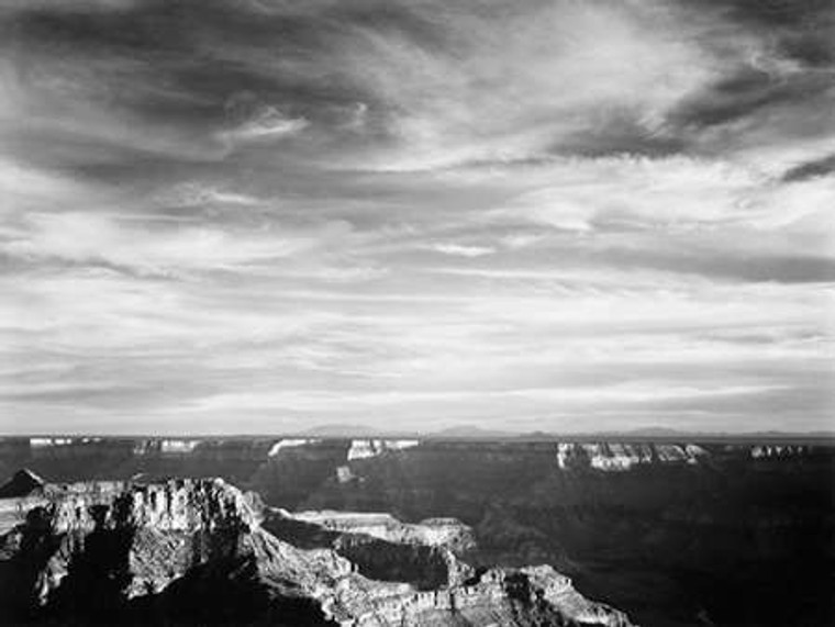 Adams Ansel Grand Canyon da North Rim   Parchi Nazionali e Monumenti 1940 museo cm82X109 Immagine su CARTA TELA PANNELLO CORNICE Orizzontale