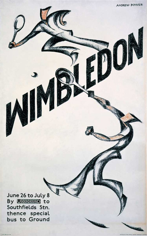 Andrews Sybil Wimbledon Giochi e Sport cm122X76 Immagine su CARTA TELA PANNELLO CORNICE Verticale