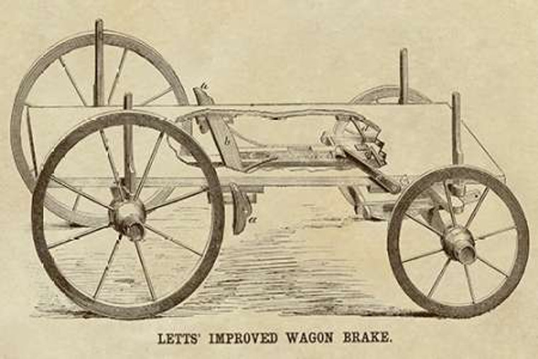 Anonymous Letts Migliorata Wagon Brake museo cm54X82 Immagine su CARTA TELA PANNELLO CORNICE Orizzontale