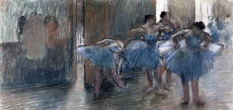 Degas Edgar ballerini Danza cm54X116 Immagine su CARTA TELA PANNELLO CORNICE Orizzontale