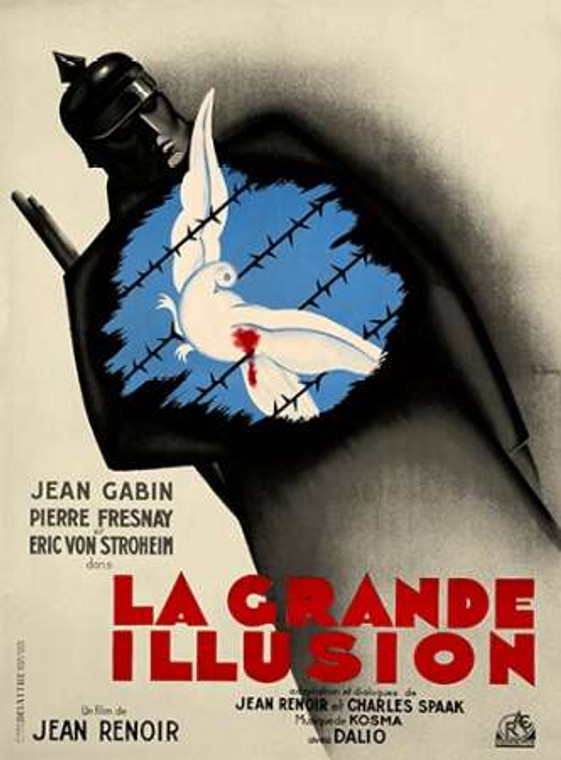 Lancy Bernard Grand Illusion museo cm118X85 Immagine su CARTA TELA PANNELLO CORNICE Verticale