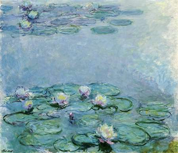 Monet Claude Ninfee museo cm66X77 Immagine su CARTA TELA PANNELLO CORNICE Orizzontale