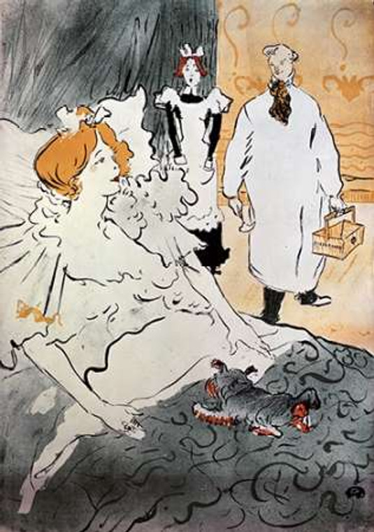 Toulouse Lautrec Henri Qui, LArtisan Moderne museo cm96X68 Immagine su CARTA TELA PANNELLO CORNICE Verticale