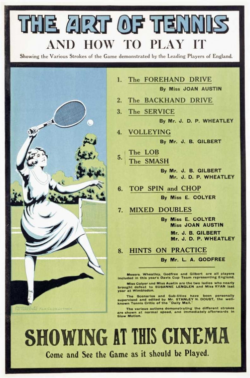 Unknown L'arte di Tennis Giochi e Sport cm77X50 Immagine su CARTA TELA PANNELLO CORNICE Verticale