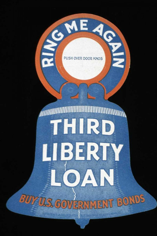Unknown Terzo Liberty Loan   Comprare Stati Uniti Titoli di Stato segni cm98X64 Immagine su CARTA TELA PANNELLO CORNICE Verticale