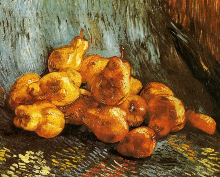 Van Gogh Vincent Pere Cibo cm57X73 Immagine su CARTA TELA PANNELLO CORNICE Orizzontale
