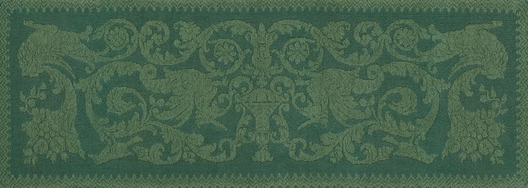anonymous Sardo tradizionale verde Tapestry francese del paese cm80X228 Immagine su CARTA TELA PANNELLO CORNICE Orizzontale