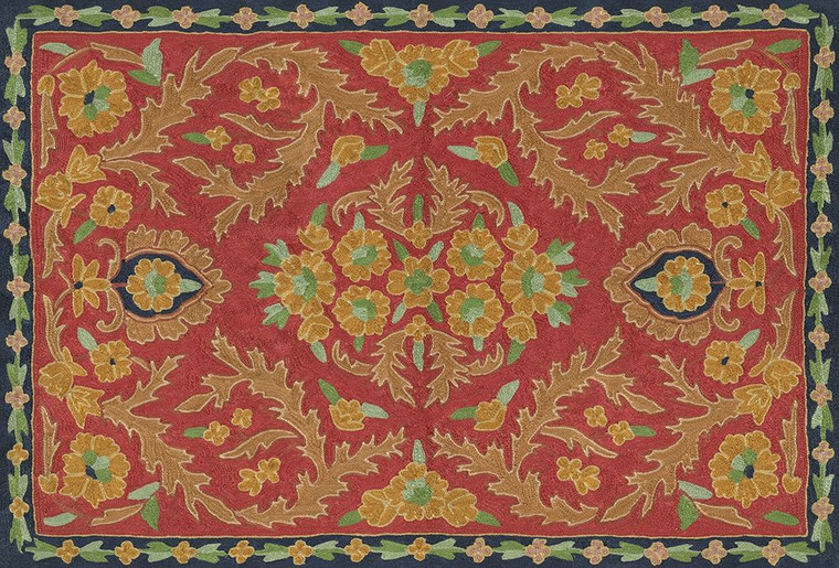 anonymous Multicolore tradizionale Tapestry Tradizionale cm73X107 Immagine su CARTA TELA PANNELLO CORNICE Orizzontale
