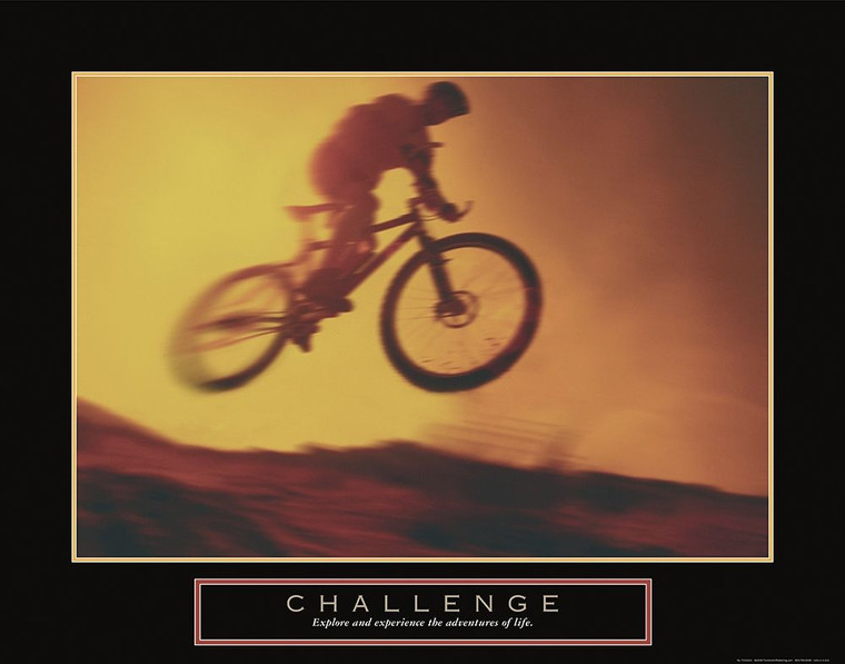 Archivio Challenge   Dirt Biker Giochi e Sport cm80X102 Immagine su CARTA TELA PANNELLO CORNICE Orizzontale