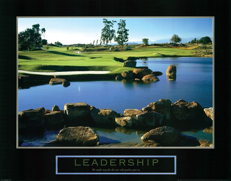 Archivio Leadership   Golf Giochi e Sport cm78X102 Immagine su CARTA TELA PANNELLO CORNICE Orizzontale