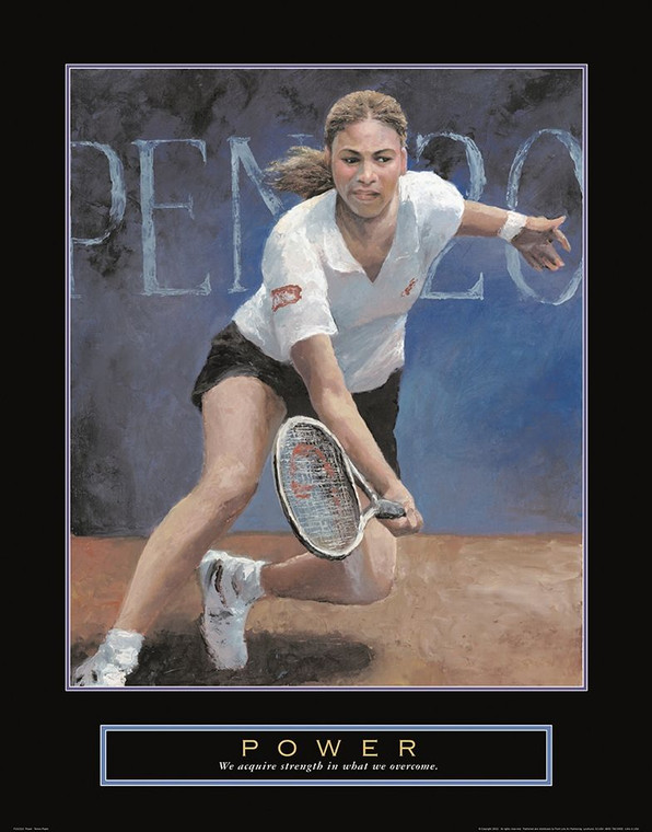 Archivio Potenza   Tennis Giochi e Sport cm102X78 Immagine su CARTA TELA PANNELLO CORNICE Verticale