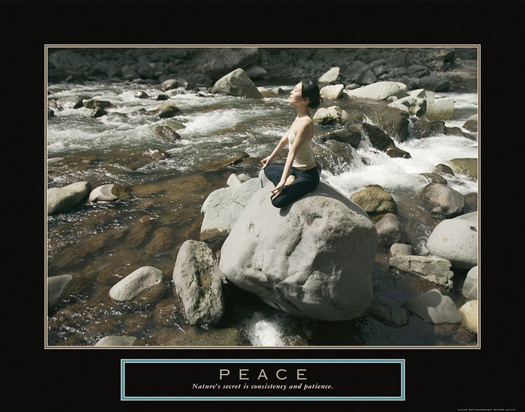 Archivio Pace   Yoga Inspirational cm80X102 Immagine su CARTA TELA PANNELLO CORNICE Orizzontale