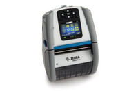 Zebra ZQ620 Plus HealthCare Mobile Printer, silver and grey, with color display and Zebra logo.