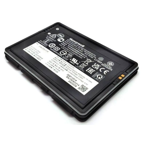 Portable printer lithium-ion battery pack rear view with specifications label