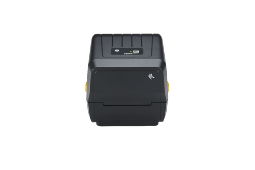 Zebra ZD200 series desktop thermal label printer top front view