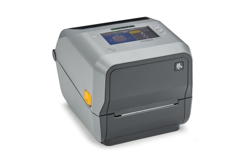 Zebra ZD621 desktop label printer rear view compact design